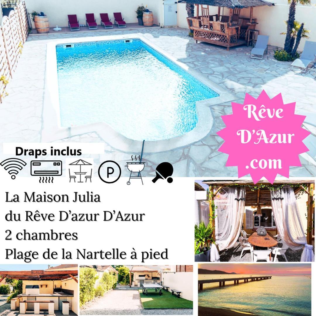 Rêve d'Azur plage à pied Sainte-Maxime Extérieur photo